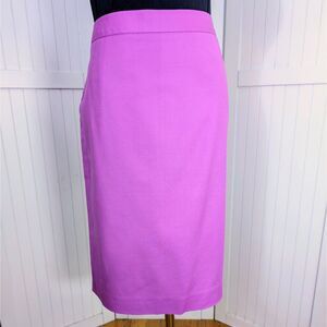 Liz Claiborne Pink Pencil Skirt Stretch Cotton Knee Length Sz 10 NWT